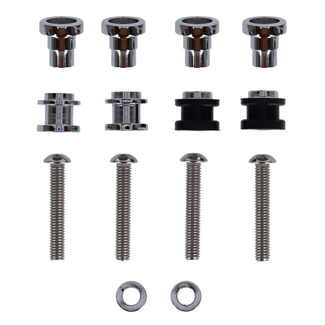 MCS, docking hardware kit. Chrome 18-24 FLDE, FLHC, FLHCS, FLSL, FXBB,