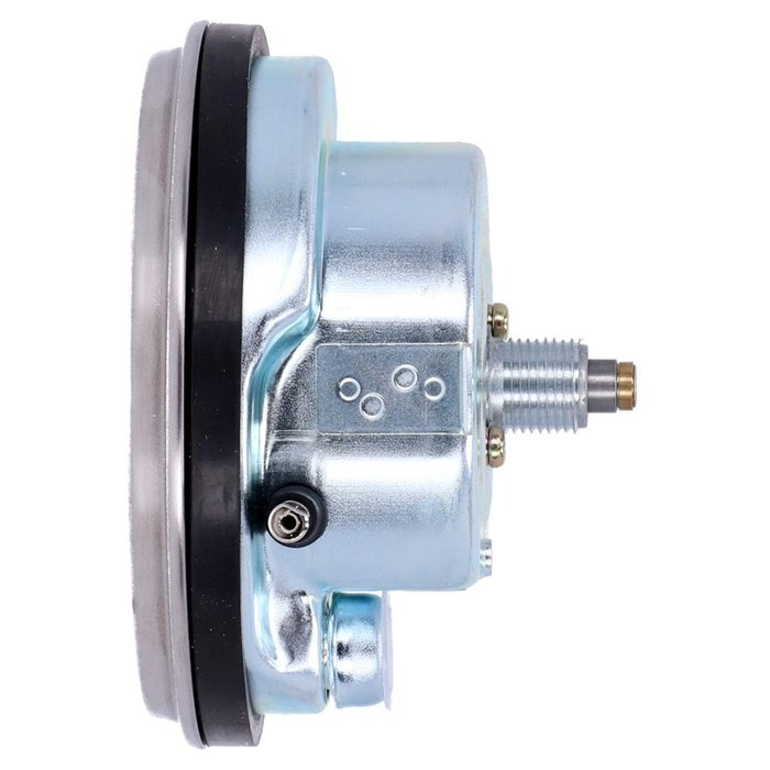 FL speedometer, ''74-84 face'', black. 2:1 kmh  With 5/8-18 threaded s