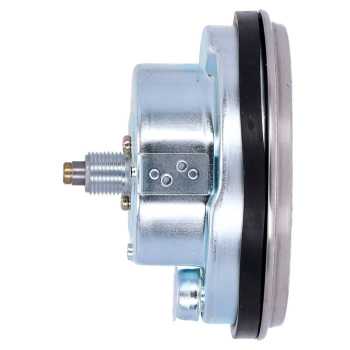 FL speedometer, ''74-84 face'', black. 2:1 kmh  With 5/8-18 threaded s