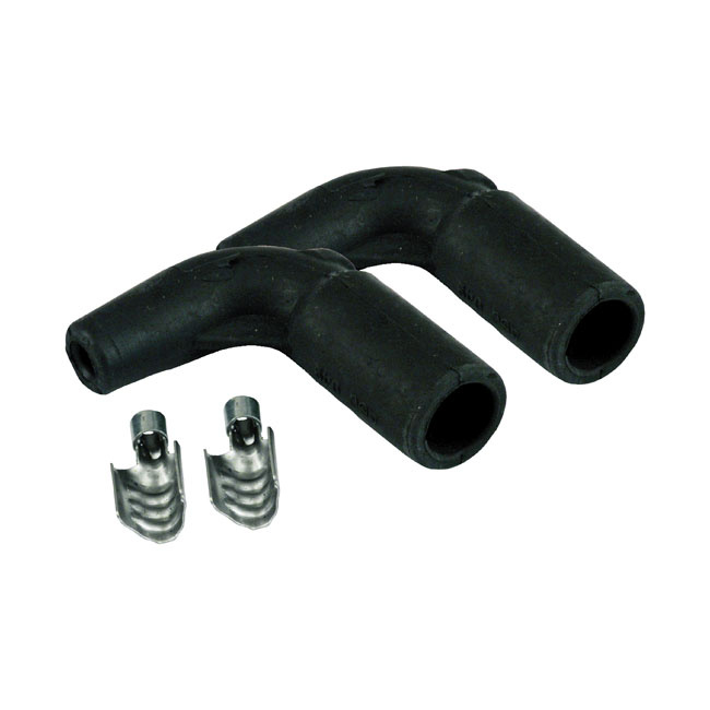 Taylor, Twin Cam Style Coil Boots. Black, 90� 99-17 Twin Cam