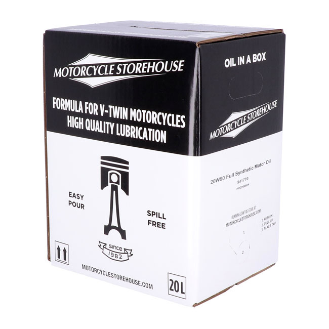 Mcs, 20W50 Full Synthetic Motor Oil. 20 Liter Box 84-23 B.T., 86-22Xl,