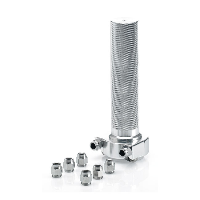 Biltwell, Whiskey Throttle Assembly. Polished 81-21 H-D With Dual Thro