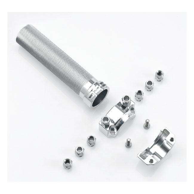 Biltwell, Whiskey Throttle Assembly. Polished 81-21 H-D With Dual Thro