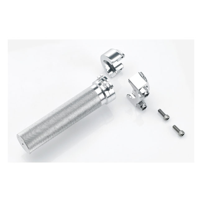 Biltwell, Whiskey Throttle Assembly. Polished 81-21 H-D With Dual Thro