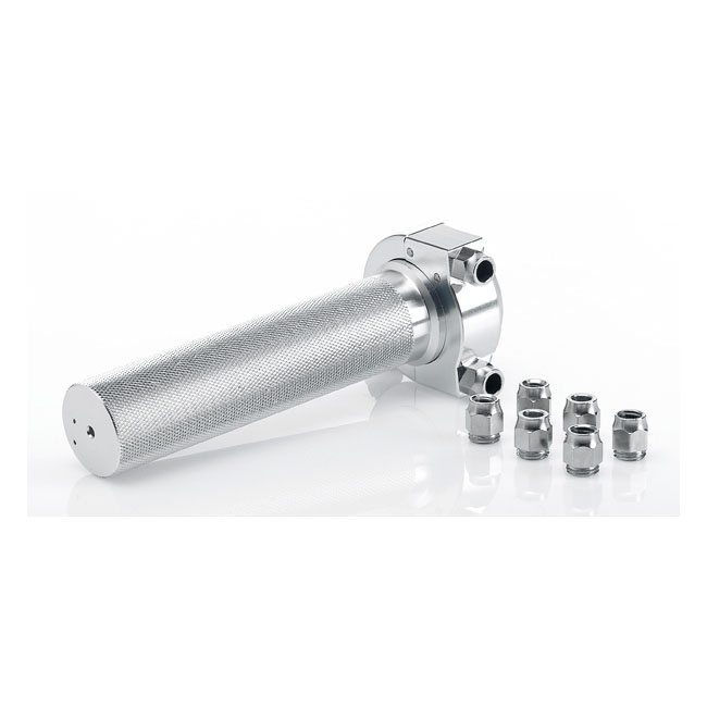 Biltwell, Whiskey Throttle Assembly. Polished 81-21 H-D With Dual Thro