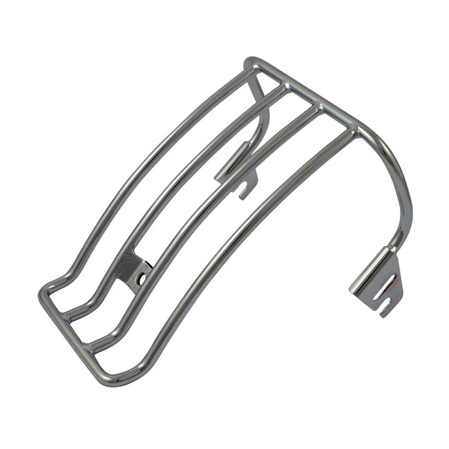 Luggage Rack, For Solo Seat 84-96 Fxst, Flst Chrome. Maximum Load 10Lb
