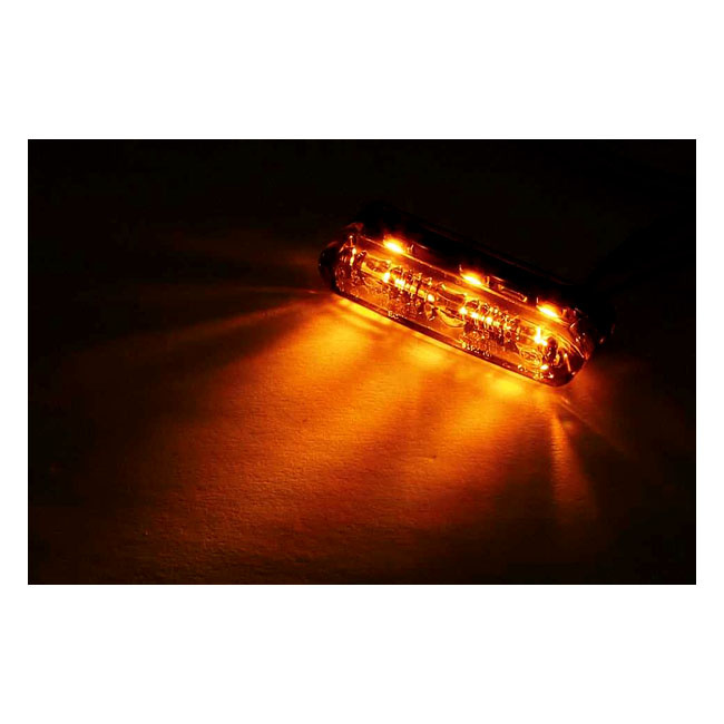 Shorty 2 Led Turn Signals, Smoke Lens