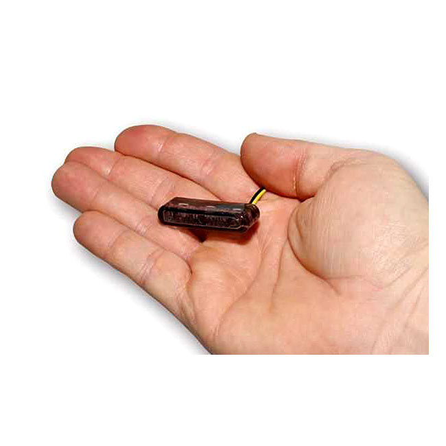 Shorty 2 Led Turn Signals, Smoke Lens