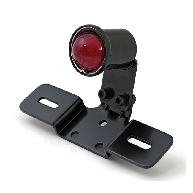 Old School Led Taillight, Type 3. Black. Red Lens
