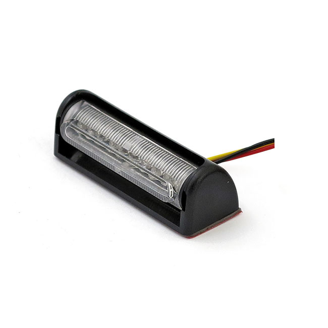 Multiflex Led Taillight. Black. Clear Lens Universal