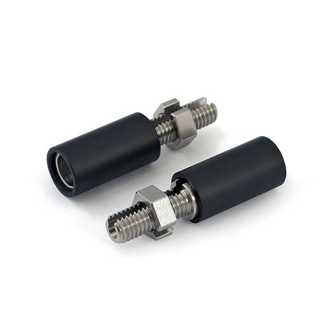 Turn Signal Extensions, 27Mm. M8 Threaded. Black