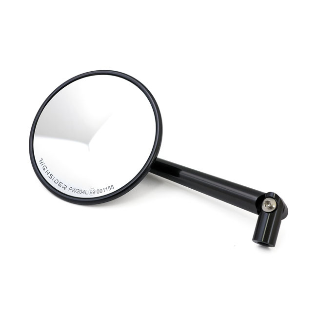 Montana Round Mirror. Black, L&R