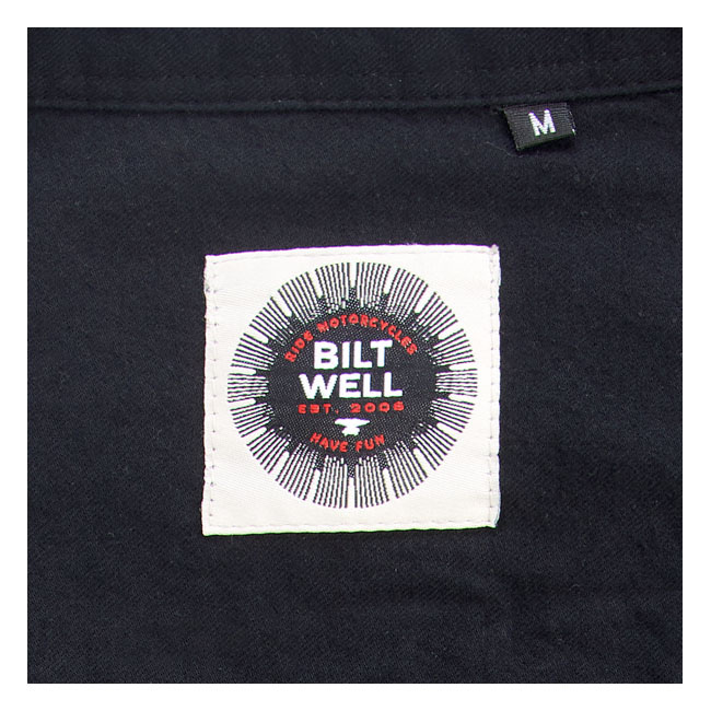 Biltwell Blackout Flannel Shirt Black Size S