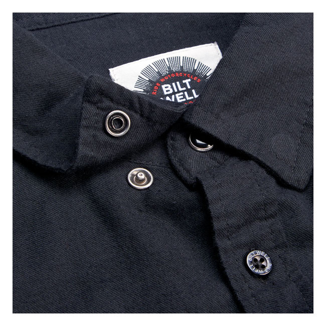 Biltwell Blackout Flannel Shirt Black Size S
