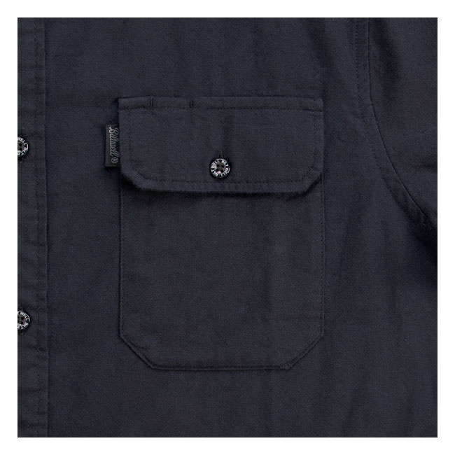 Biltwell Blackout Flannel Shirt Black Size S