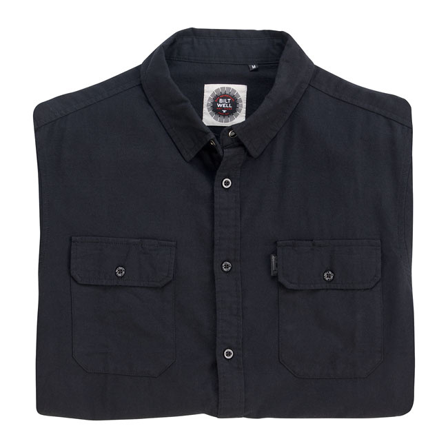 Biltwell Blackout Flannel Shirt Black Size S