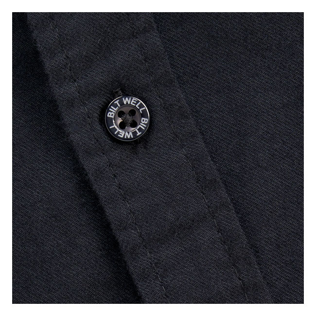Biltwell Blackout Flannel Shirt Black Size S