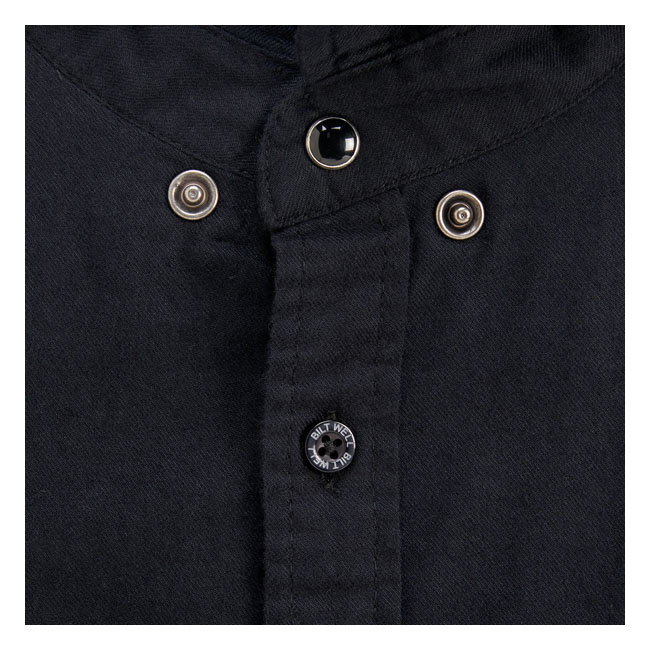 Biltwell Blackout Flannel Shirt Black Size S