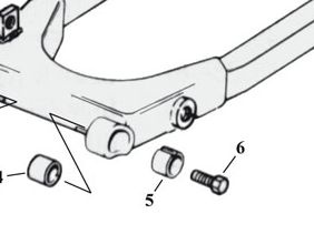 Bushing, Swingarm. Left 82-03 Xl