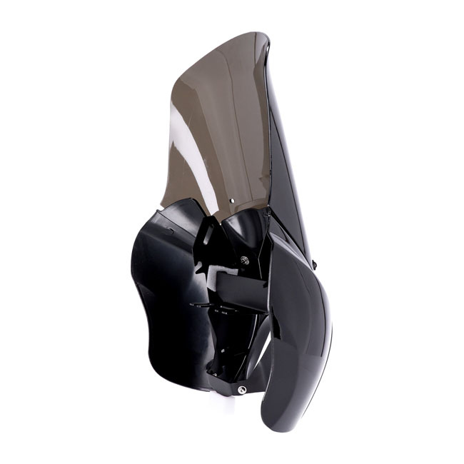 Headlamp Fairing. Gloss Black. Tinted Windshield 06-17 Dyna