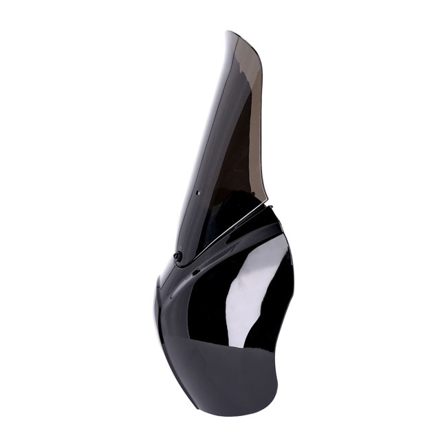 Headlamp Fairing. Gloss Black. Tinted Windshield 06-17 Dyna