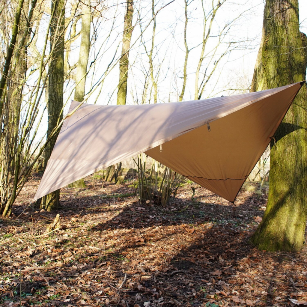 Fostex TF-2215 tarp wolf brown  Very lightweight tarp. Ideal for vario