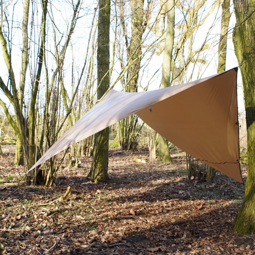 Fostex TF-2215 tarp wolf brown  Very lightweight tarp. Ideal for vario