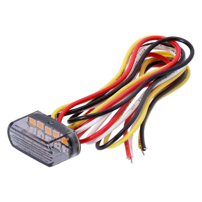 Fastline LED light, taillight with turn signal. Smoke lens With red co