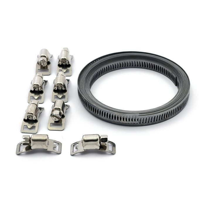 DIY hose clamp set. Stainless Universal Separate clamps with stainless