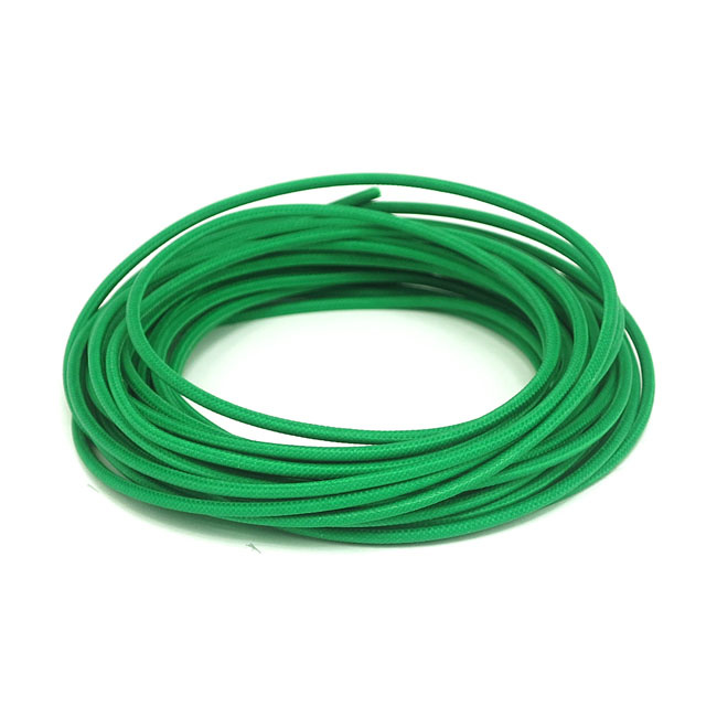 Textilkabel (Tygbeklädd kabel) Grön
