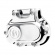 PM, Transmission end cover Smooth, hydraulic. Chrome 87-06 Softail, 87 PM, Transmission end cover Smooth, hydraulic. Chrome 87-06 Softail, 87