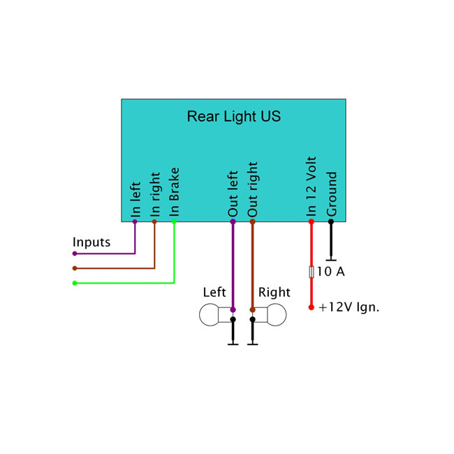 Axel Joost Elektronik, Rear Light Us Conversion Module