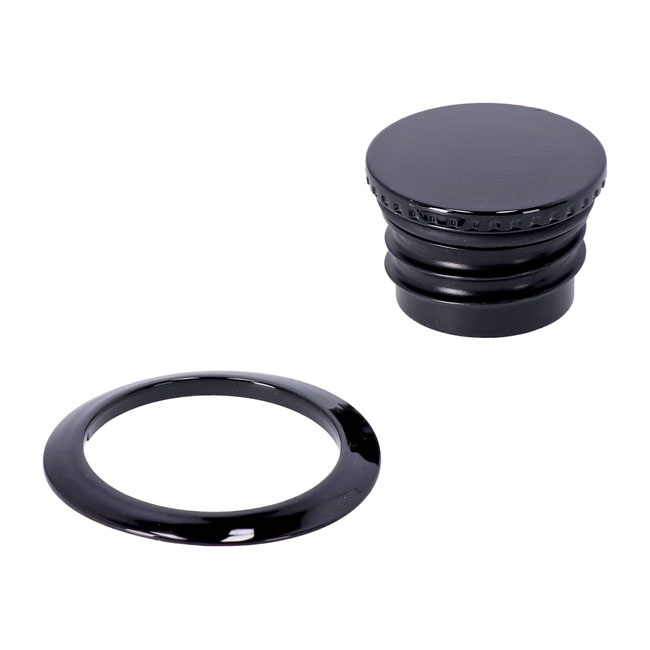 Pop-Up Gas Cap Set. Black Softail: 18-20 FxbbStreet Bob, 21-22 Fxbbs S