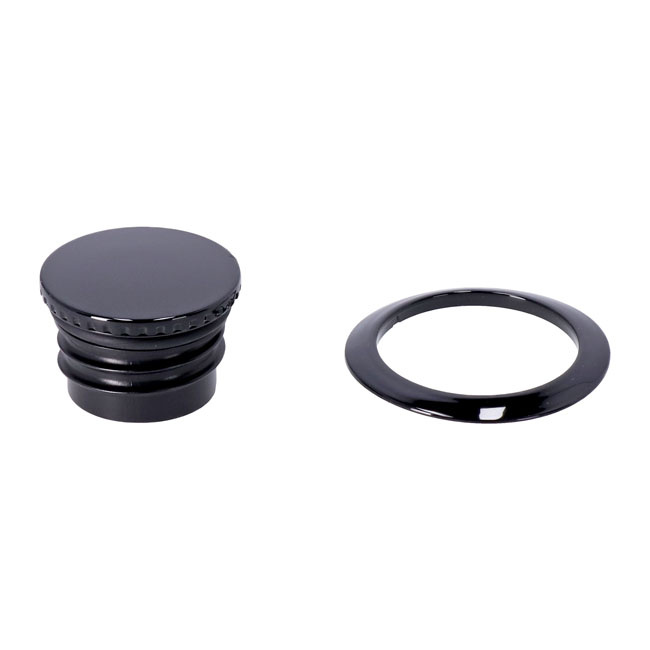 Pop-Up Gas Cap Set. Black Softail: 18-20 FxbbStreet Bob, 21-22 Fxbbs S