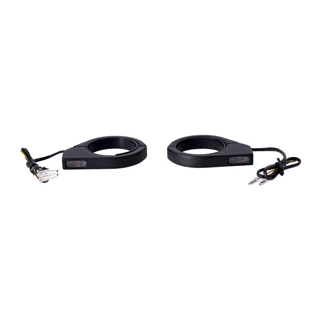 Mcs, Fork Clamp Turn Signal Set. Ece Universal