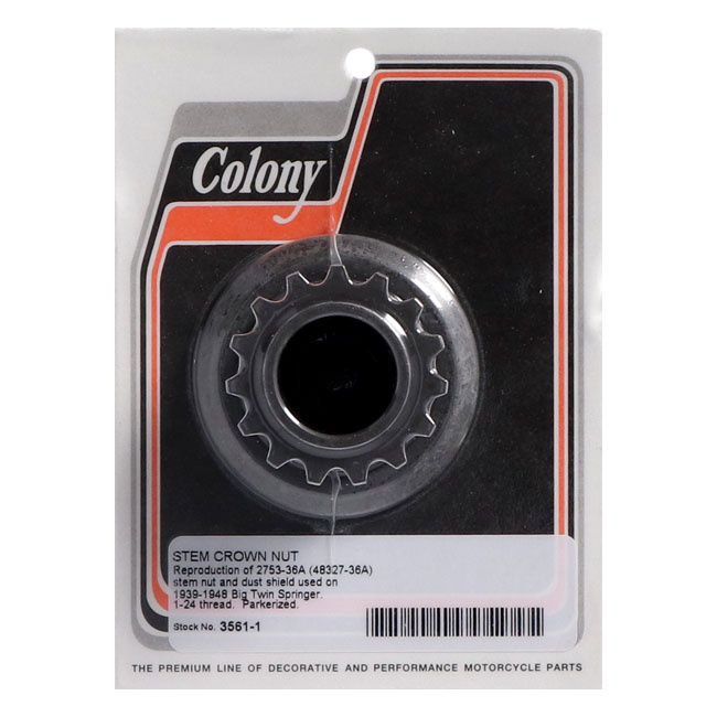 Colony, Stem Crown Nut 39-48 Bt Fitted With Springer.