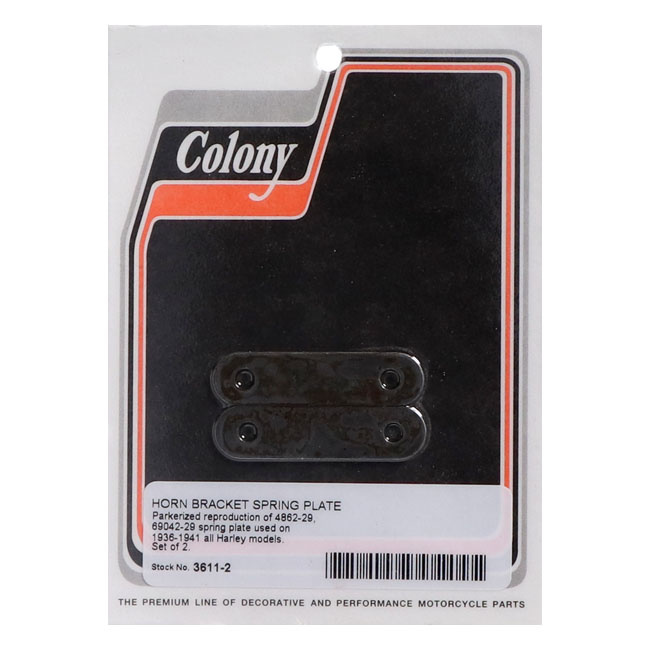 Colony, Horn Bracket Spring Plate 36-41 All Hd