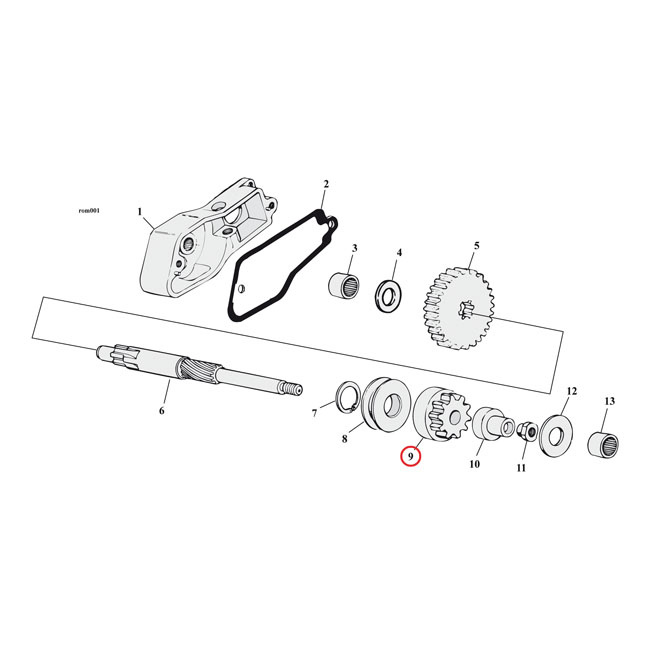 Spyke, Starter Gear. Heavy Duty 65-88 B.T., 67-80 Xl