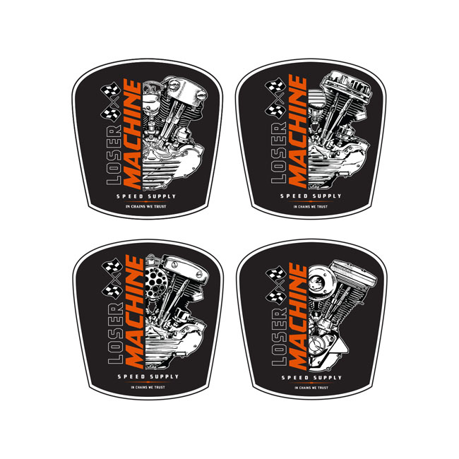 Loser Machine Motor Stick Pack Your Bike, Fridge, Window Or Whatever Y