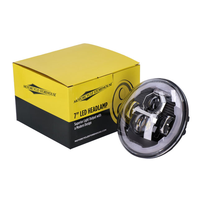 Bright 7 inch led headlamp Black