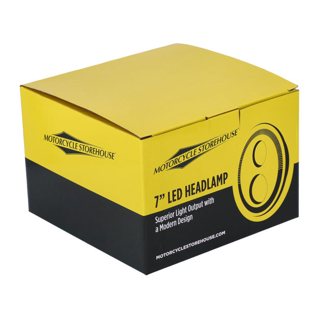 Bright 7 inch led headlamp Black