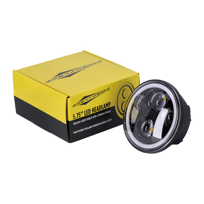 Bright 5.75 inch led headlamp Black