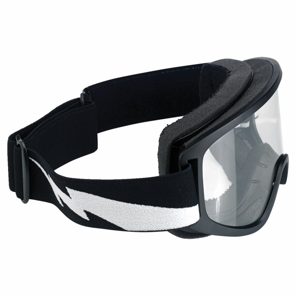 Biltwell Moto 2.0 Bolts goggles black Most open face helmets and full
