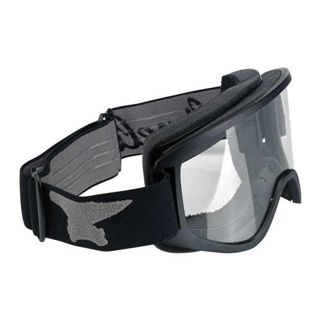 Biltwell Moto 2.0 Script Goggles Black Most Open Face Helmets And Full