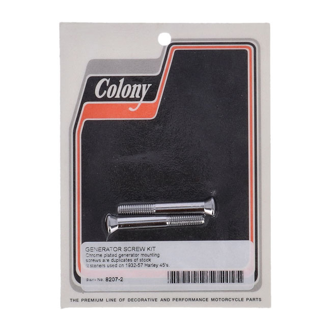Colony, Generator Mount Kit. Chrome. Oem Style 37-57 45