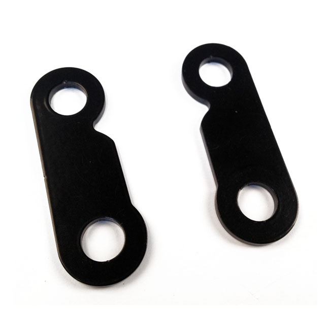 Cult-Werk, Turn Signal Bracket Set. Front. Black 86-15 Xl