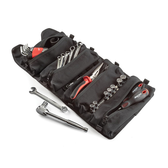 Rsd X Kriega Roam Tool Roll Black Volume 4-Litres (244 Cu In) Capacity