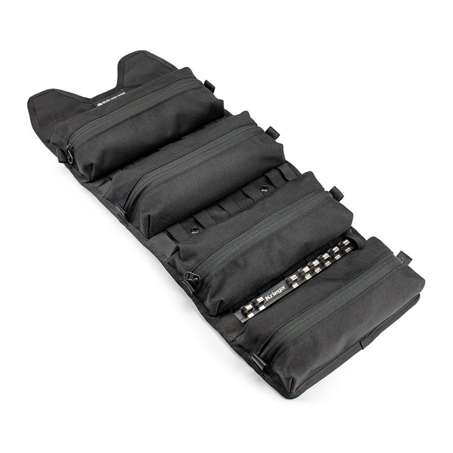 Rsd X Kriega Roam Tool Roll Black Volume 4-Litres (244 Cu In) Capacity