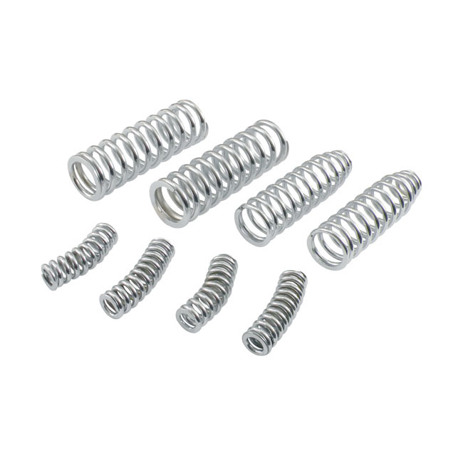Fork Spring Set Outer/Inner 8 Pc, Chrome 37-52 Wl,Wla, 46-48 B.T.