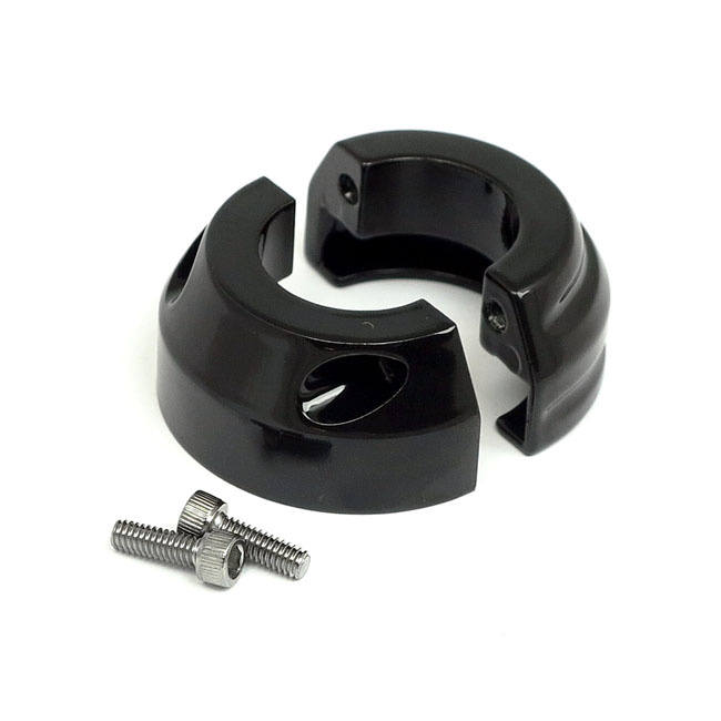 Custom Throttle Clamp. E-Throttle. Black 08-21 H-D With E-Throttle